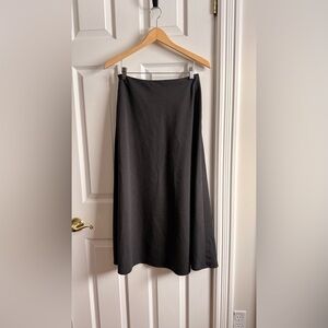 Jil Sander charcoal A-Line Skirt midi